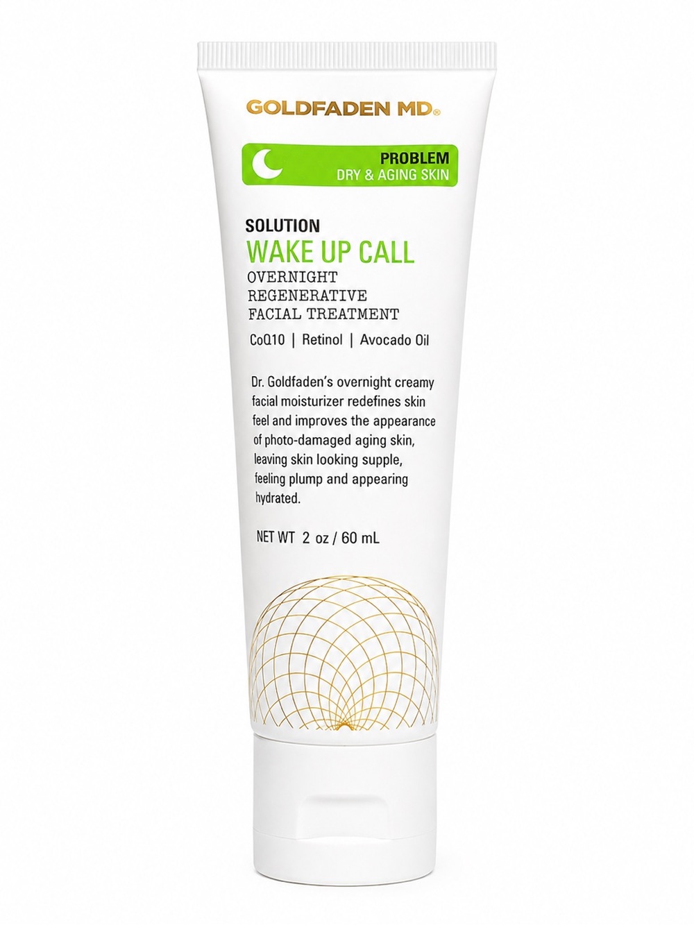 NEW Goldfaden MD Wake Up Call Overnight Facial Treatment 60ml Retinol